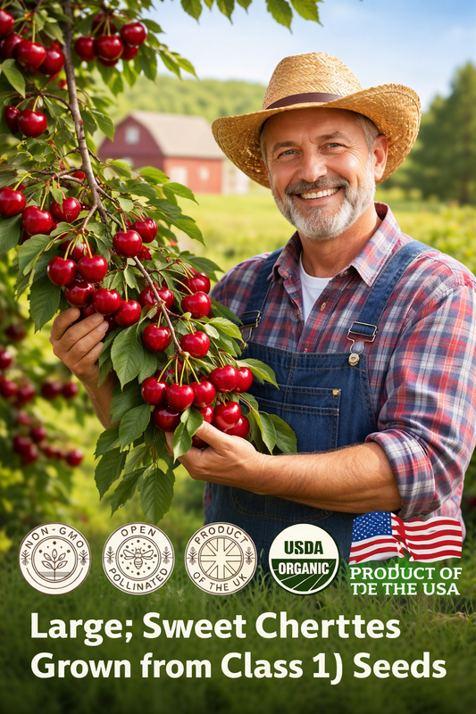 🏆75K+ SOLD! 🍒 (New Harvest) Sweet Cherry Seeds 🌿Pre-Primed for High Germination